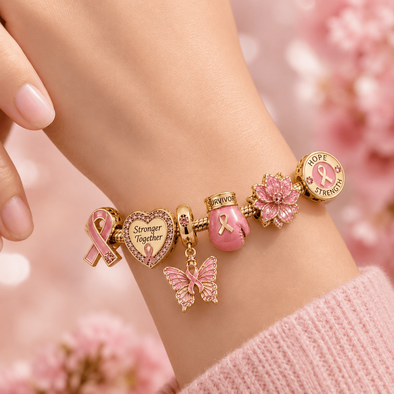 BCA Gold Charm Bracelet Set BMD
