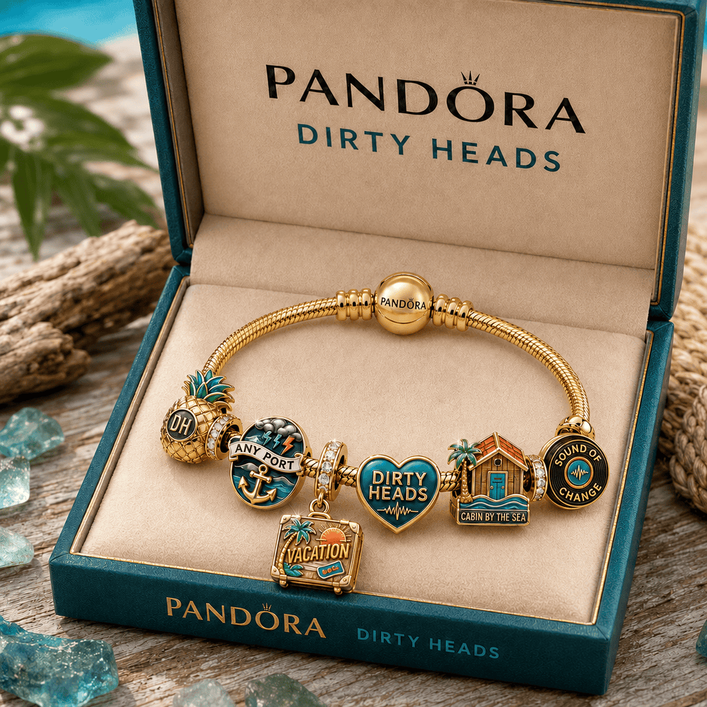 TDHS Gold Charm Bracelet Set TMH