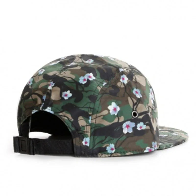 PANGKB Brand sun hats TOKYO 5 PANEL CAP Cherry blossoms adult outdoor casual baseball cap sports snapback hat for men women