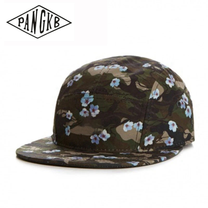PANGKB Brand sun hats TOKYO 5 PANEL CAP Cherry blossoms adult outdoor casual baseball cap sports snapback hat for men women
